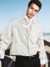 Men's Patterned Jacquard Cotton Shirt